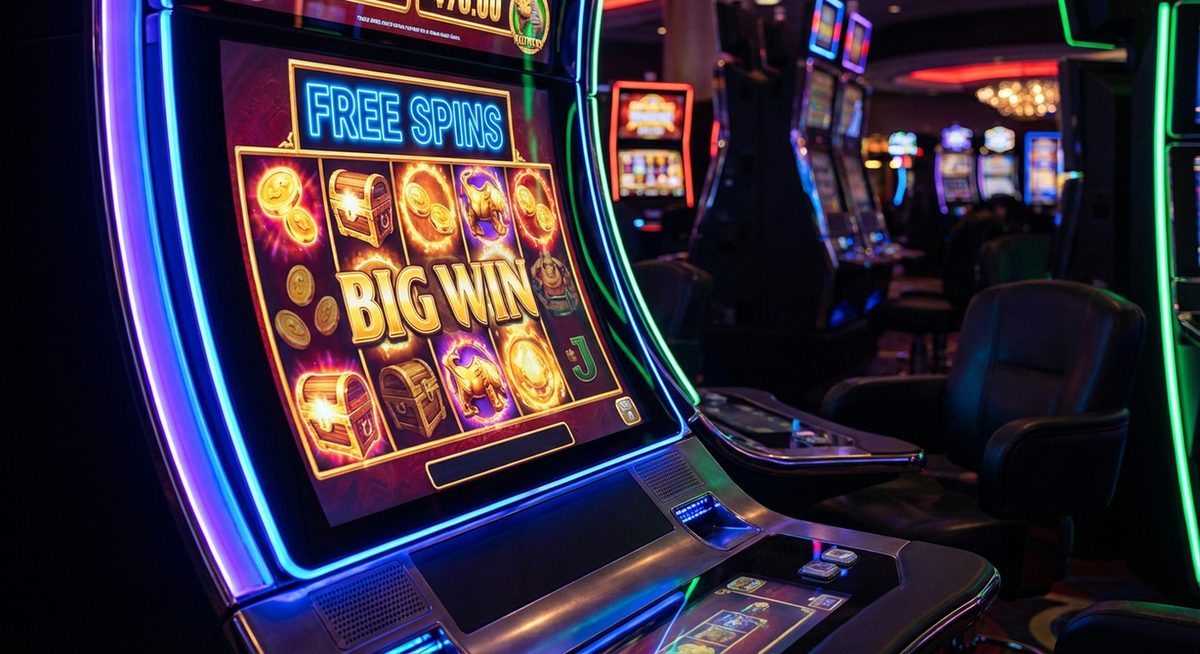 Free spins på moderne spilleautomat